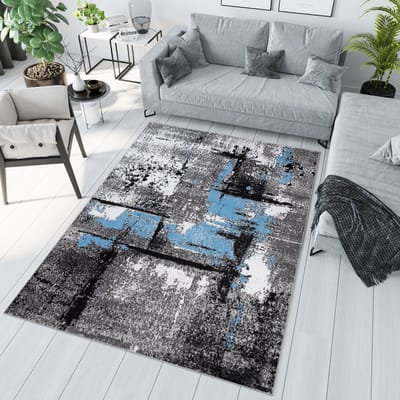 Tapiso Maya Vloerkleed Grijs Modern Woonkamer Tapijt Maat- 80x150