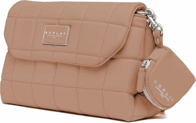 REPLAY Schoudertas Crossbody Bag Dirty Pale Beige Lichtbruin