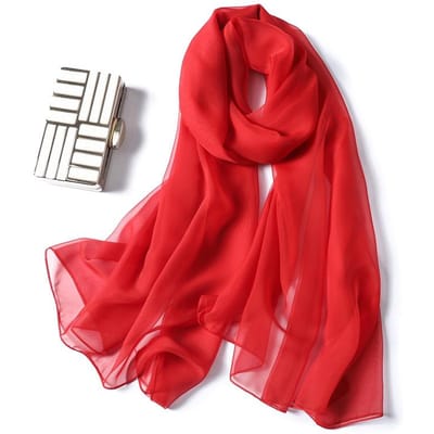 Dames Mode Sjaal Effen Effen Zijde Linnen Sjaals Sjaaltjes Lente Zomer Dames Bandana's Pashmina Foulard Hijab 180*100Cm Wrap 180x100cm red