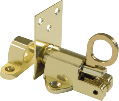 Amig - Opbouwraamgrendel Mod.950 - Grendel geschikt voor horizontale of verticale sluiting - Gemaakt van zamak met geborsteld nikkel afwerking - Afmetingen: 43 x 52 mm - Inclusief schroeven