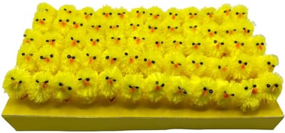 FSW-Products Paasdecoratie Kuikens 60 stuks Geel Mini Kuikentjes 3 cm
