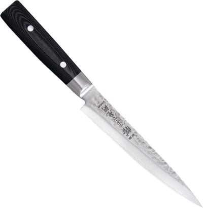 Yaxell Zen Vleesmes 18 cm – 37 Lagen Damaststaal – Canvas-Micarta Heft