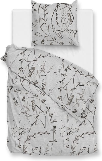 Zohome Zane Dekbedovertrek - Eenpersoons - Katoen - 140x200-220cm - Grijs