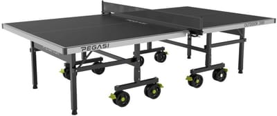 Pegasi 2000 Outdoor Tafeltennistafel – ACP 6 mm – Inklapbaar & Verrijdbaar – 50 mm Randlijst – 274×152,5×76 cm – Black