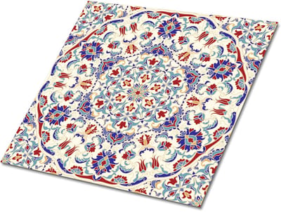 Tulup PVC Tegels - Mandala Vinyl Tegels - 30 cm x 30 cm - Veelkleurig Zelfklevende PVC Tegels - Set van 9 - Zelfklevende Vinyl Tegels - Mozaïek Plaktegels - Vinyl Vloer Tegels - Plaktegels keuken en Badkamer