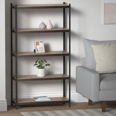 Opbergrek 2-in-1 150 x 75 x 30 cm met 5 planken en maximale belasting 500 kg