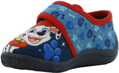 Paw Patrol - Pantoffels kinderen voor jongens - Marshall Sloffen kind met klittenbandsluiting - Schoenen van 2 tot 6 jaar - Maat 25 - Blauw