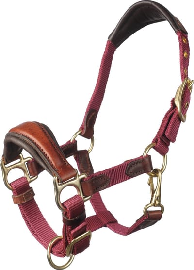 MHS Combi Halster Design Mini Jaarling Bruin / Rood