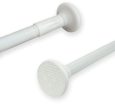 Dailygoods- Douchegordijnstang instelbaar zonder boren - Roestvrij staal - Telescoopstang - 70-120 cm - Diameter 27 mm - Duurzaam en stabiel - Gordijnroede