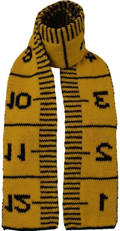 Gebreide Sjaal - Warme Winter Sjaal - Warm Blijven - Liniaal Patroon Design - 180 x 25 cm - Zoals Afgebeeld