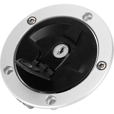 Bouchon de réservoir d'essence à clé pour moto Compatible Kawasaki Ninja ZX 6R ZX 10R ZX 14R white