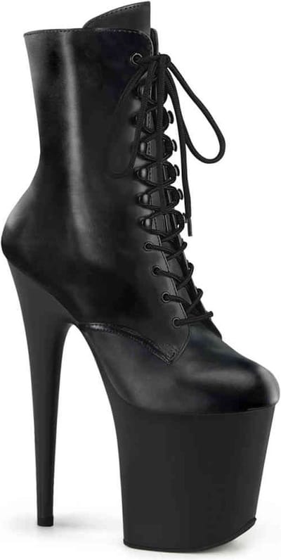 Pleaser - FLAMINGO-1020 Plateau Laarzen, Paaldans schoenen - US 6 - 36 Shoes - Zwart