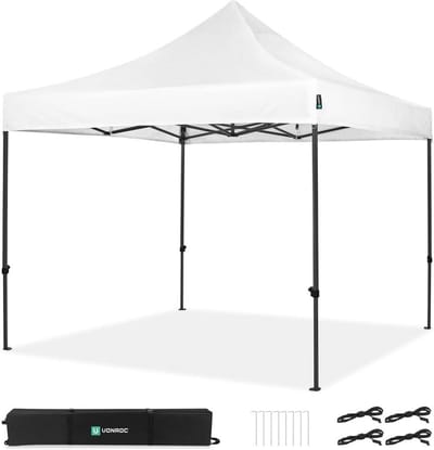 Premium 3x3m Easy-Up Paviljoen - Waterdicht, UV-bescherming, Stevige Stalen Constructie - Inclusief Draagtas - Ideaal voor Buitenfeestjes en Evenementen