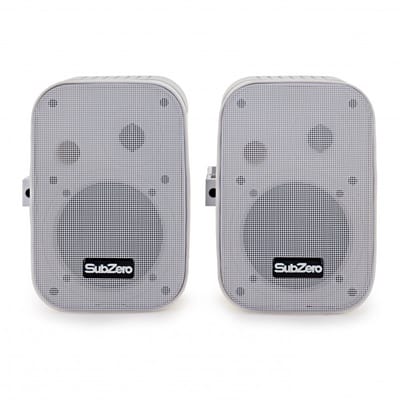 SubZero SZS-P5Y 5 Passive Background Wall Speakers, White, Pair