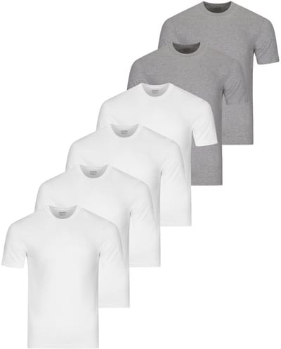 RAGMAN Heren onder t-shirts 6 pack Basic