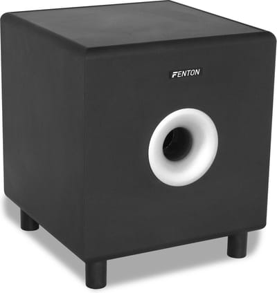 Actieve subwoofer - Fenton SHFS10B - hifi subwoofer 10'' - 200W - Zwart