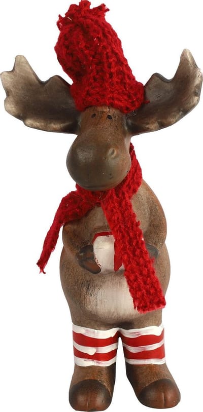 White Label Rendier Aïlo 24 Cm Keramiek Bruin/rood