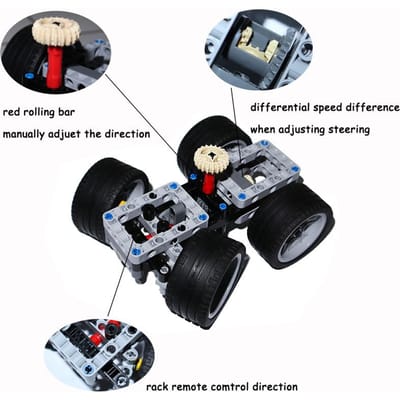 Technische Motoronderdelen Power Functions PF Modelsets Compatibel Tarin Auto Accessoires Bouwstenen MOC High-tech Bakstenen Speelgoed