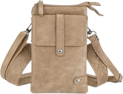 THL Design - Dames schoudertas - Klein tasje - telefoontasje - 2 banden - Tas Khaki