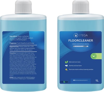 STEGA® Floorcleaner Vloerreiniger voor Robotstofzuiger met Dweilfunctie - 1 Liter - Laagschuimend