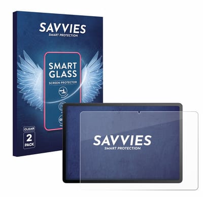 2 Stuks Savvies Screenprotector - geschikt voor TCL Tab A1 Plus - beschermfolie glas transparant