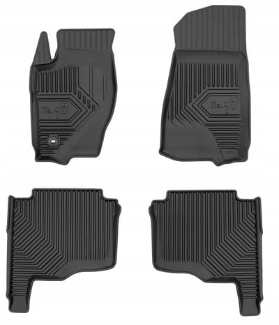 Frogum - Jeep Grand Cherokee WH/WK III 2004-2010 - Rubberen automatten No.77 - 4 stuks - TPE Materiaal - 4 cm Hoge Rand