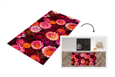 Keukenloper - Loper keuken - Rozen - Patronen - Bloemen - 120x60 cm - Keukenloper vinyl