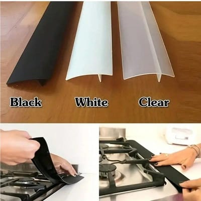 1 pièce Couvercle de comptoir de cuisinière Joint de cuisine Organique Résistant aux hautes températures Bande d'étanchéité pour fente de cuisine, Accessoires de cuisine Résistant à l'huile et à la saleté Gaz pur