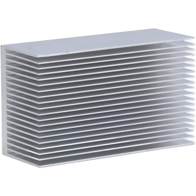 2 Stuks Aluminium Elektronische Radiatoren Snelle Warmteafvoer Anti-Oxidatie Praktisch Geëxtrudeerde Warmte gray
