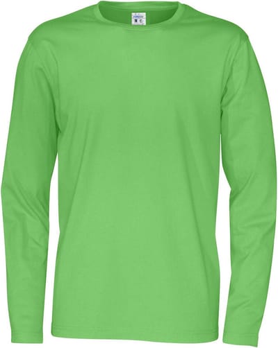 Cottover T-SHIRT LONG SLEEVE MAN - GOTS GECERTIFICEERD 141020 - Groen - S