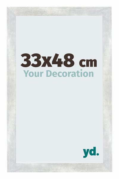 Your Decoration - Puzzellijst 33x48 cm - Zilver Glanzend Vintage - Puzzellijst 500-1000 stukjes - MDF Fotolijst - Mura