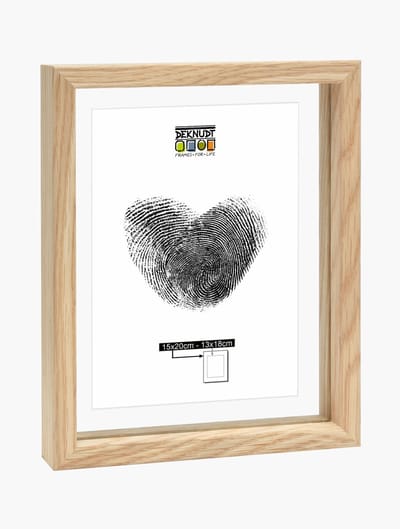 Deknudt Frames fotolijst met zwevend effect S68SG3 - naturel - 15x20