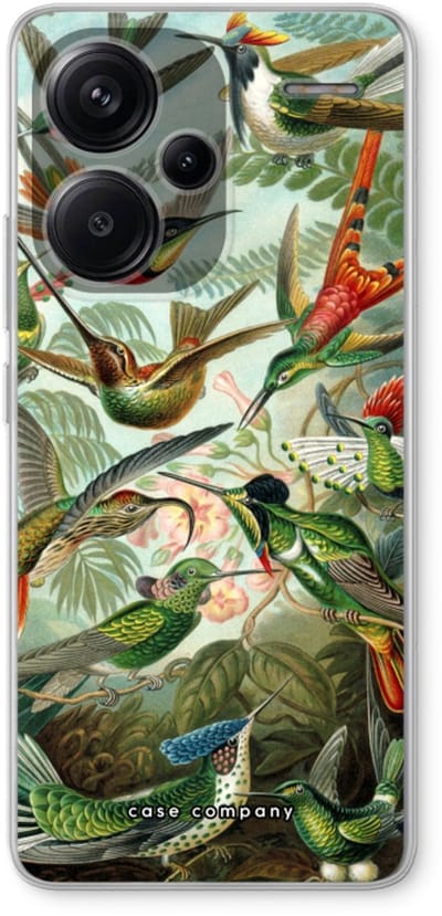 Case Company® - Hoesje geschikt voor Xiaomi Redmi Note 13 Pro plus hoesje - Haeckel Trochilidae - Soft Cover Telefoonhoesje - Bescherming aan alle Kanten en Schermrand
