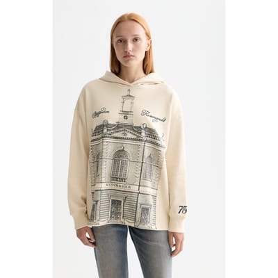 Scotch & Soda 750 Years Artwork Hoodie Sandshell Taglia: M | Felpe con cappuccio Outlet | Donna | Marrone