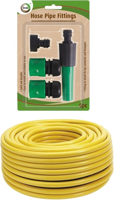 Hendrik Jan Tuinslang 25 meter - anti knik - 13mm - met koppelstukken/spuitstuk set