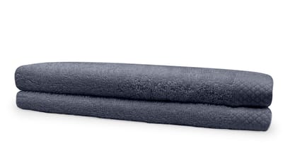 Eleganzzz Handdoeken Set - Set van 2 - Badhanddoeken 70x140cm - Badlakens - Handdoek - 420 gr/m2 - 100% Katoen - dark grey