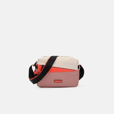 Hedgren Neutron M – Crossbodytas Medium – Water- en stofafstotend – Verstelbare schouderriem – Met sleutelhaak – Polyester - Blush