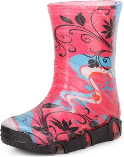 Ladeheid Kinder Regenlaarzen - Rubberen Anti-Slip Zool - PVC - LA-ZT-Szuwarek2020BW - Rosa Muster-32 - 31/32