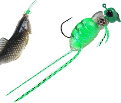 Kunstaas Vissen - Zoetwater Lokaas - Vang Vis - Compact Ontwerp - 3.8 cm - Groen