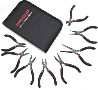 8-delige mini tangenset voor knutselen en elektronica