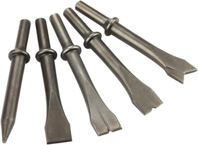 Set van 5 Pneumatische Hamer Beitels van Hoogwaardig Staal - Geschikt voor 150/190/250 Air Hammer, Ideaal voor Metaalbewerking en Constructie