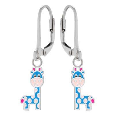 WeLoveSilver - Zilveren oorhangers - Giraf - Kinder oorbellen