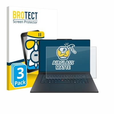BROTECT - Screenprotector voor Lenovo ThinkPad P1 Gen 8 16" - Folie Beschermfolie Beschermglas matte 3 Stuks