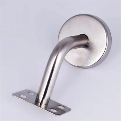 Leuningbeugels - Trapondersteuning Beugels - Veilige Trappen - Roestvrij Staal - 10 Stuks - Zilver