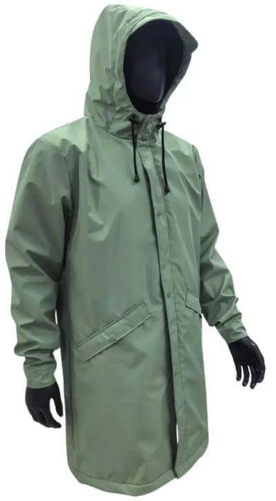 C-Line Regenjas Groen - Tussenjas- Jas - Waterdichte Jas Dames en Heren - Unisex - 10.000 mm - Gaasvoering - Maat XS