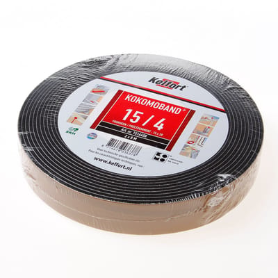 Kelfort Kokomoband zwart 2 x 8 meter 15x20 15/4