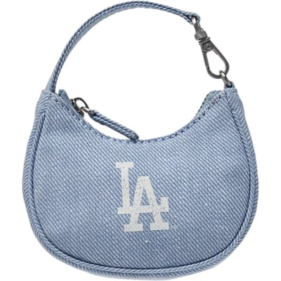 MLB Los Angeles Dodgers Mode Veelzijdig Draagbaar Katoen Polyester Portemonneetje Mini Unisex Accessoires Denim-Blauw 3APOB016N-07SBL Basic Set (Bag)