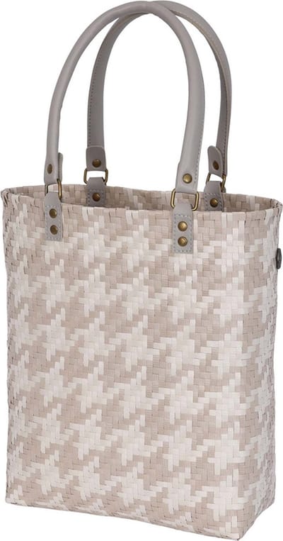 Handed By Mayfair - Handtas Shopper - lichtgrijs met beige