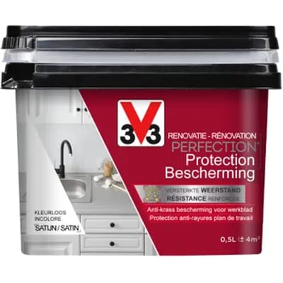 V33 Werkbladvernis Perfection Protection Zijdeglans Kleurloos 500ml