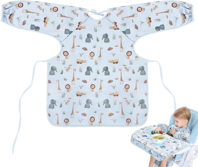 Baby Slabbetje voor Hoge Stoel, Geschikt voor Jongens en Meisjes, Verstelbaar en Waterdicht, Ideaal voor Peuters